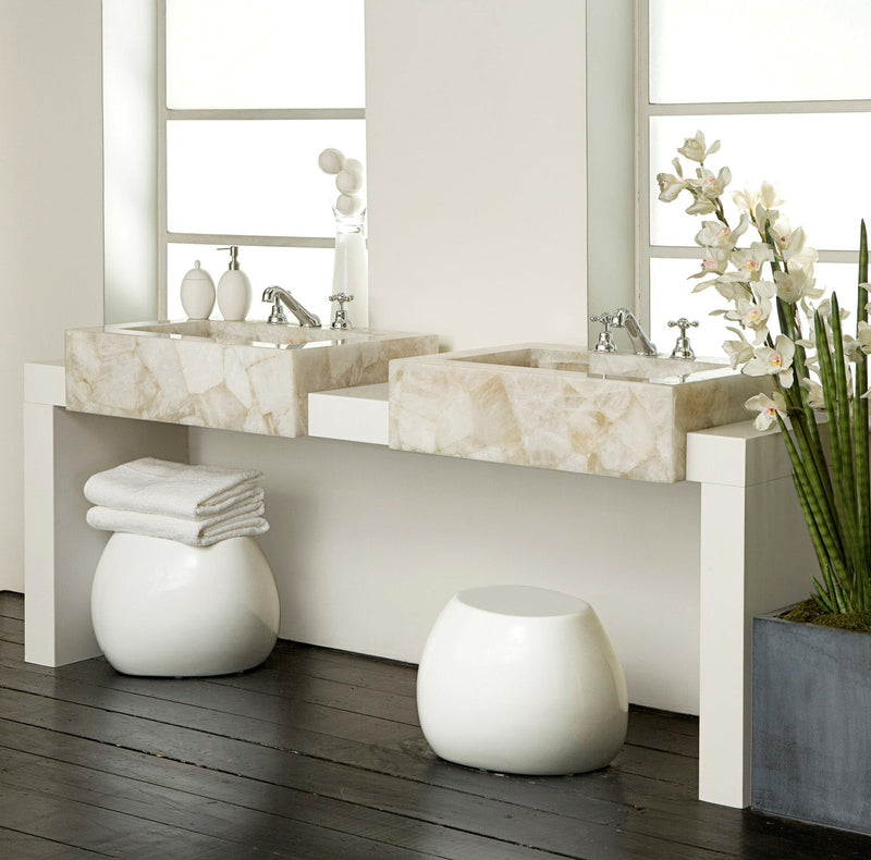 Classic White Quartz Precious Stone