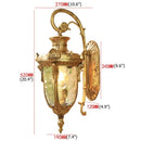 GobekUsa Bronze LED Outdoor Wall Lamp Classical Retro Sconces for Home Aisle