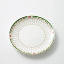 Classical gold-striped ceramic cup and saucer set dining room floral by Decorbites