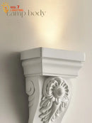 GobekUsa Cream Resin Wall Lamp LED E27 for Classical Living Spaces