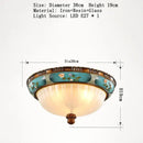 Classical resin chandelier bronze & turquoise living room light by Decorbites