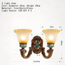 Classical resin chandelier bronze & turquoise living room light by Decorbites