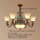 Classical resin chandelier bronze & turquoise living room light by Decorbites