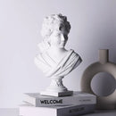 GobekUsa 12.2" Cupid Statue Plaster Sculpture for Painting Practice and Home Decor