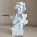 Classical white david statue head sculpture mini living room decor by Decorbites