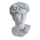 Classical white david statue head sculpture mini living room decor by Decorbites