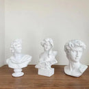 Classical white david statue head sculpture mini living room decor by Decorbites