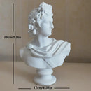 Classical white david statue head sculpture mini living room decor by Decorbites