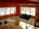 Authentic Original Schoolhouse Milk Glass PENDANT LIGHT Fixture