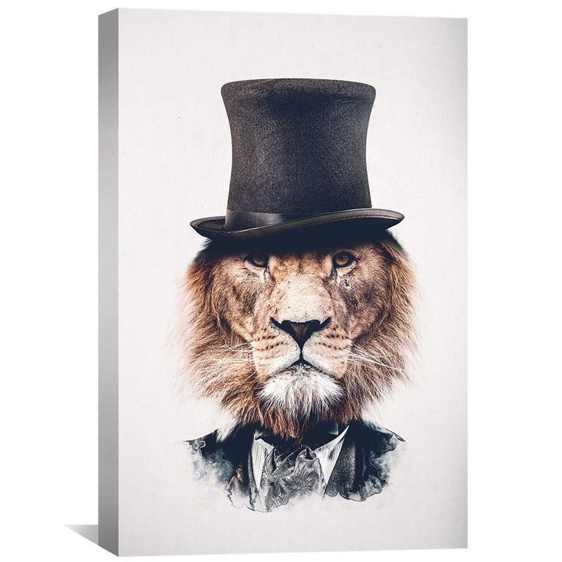 Classy Lion Light Canvas