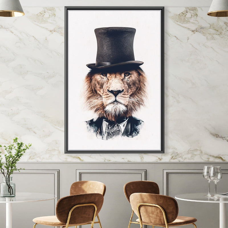 Classy Lion Light Canvas