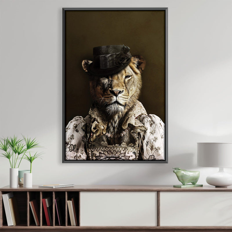 Classy Lioness Canvas