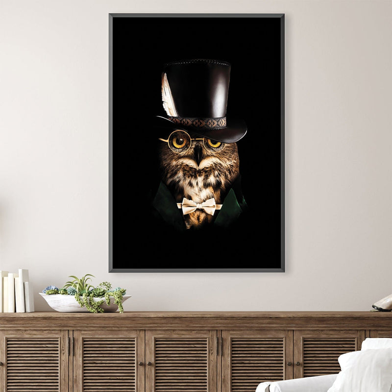 Classy Owl Canvas