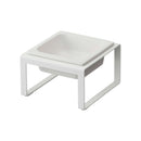 Single Pet Food Bowl - Tall - Steel + Ceramic