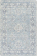 Calderbank Sky Blue Wool-Blend Area Rug