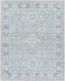 Calderbank Sky Blue Wool-Blend Area Rug