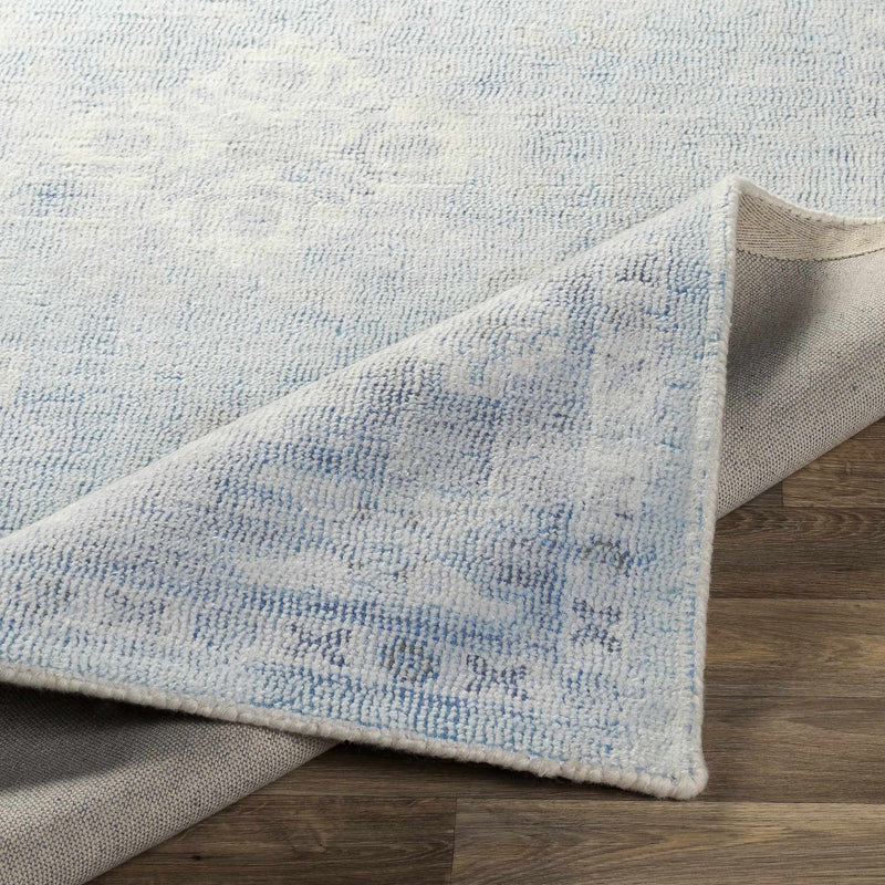 Calderbank Sky Blue Wool-Blend Area Rug