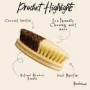 Bamboo Multipurpose Cleaning Brush | Sisal & Coconut Bristle by Bamboo Switch