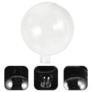 Clear 11mm opening glass lamp shade living room ornament set by Decorbites