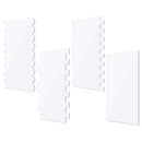 Clear acrylic scalloped cake cream scrapers kitchen baking tools by Decorbites