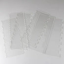 Clear acrylic scalloped cake cream scrapers kitchen baking tools by Decorbites