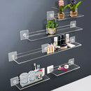 GobekUsa Clear Acrylic Wall Shelf Organizer, 20-50cm