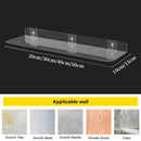 GobekUsa Clear Acrylic Wall Shelf Organizer, 20-50cm
