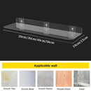 GobekUsa Clear Acrylic Wall Shelf Organizer, 20-50cm
