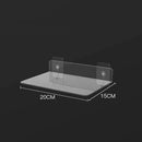 GobekUsa Clear Acrylic Wall Shelf Organizer, 20-50cm