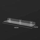 GobekUsa Clear Acrylic Wall Shelf Organizer, 20-50cm