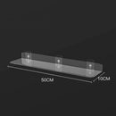 GobekUsa Clear Acrylic Wall Shelf Organizer, 20-50cm
