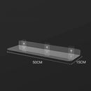GobekUsa Clear Acrylic Wall Shelf Organizer, 20-50cm
