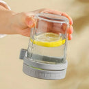 Clear borosilicate drinking glasses set kitchen yogurt jars with lid by Decorbites
