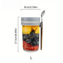 Clear borosilicate drinking glasses set kitchen yogurt jars with lid by Decorbites