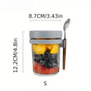 Clear borosilicate drinking glasses set kitchen yogurt jars with lid by Decorbites