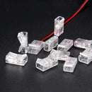 Clear cob led strip connectors 2-pin l-shape kitchen clips by Decorbites