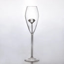 Clear diamond glass champagne flute dining room stemware by Decorbites