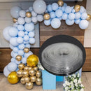 Clear embossed plastic balloon arch garland kit party decor by Decorbites