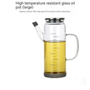 Clear glass and silver condiment bottle set kitchen oil dispensers by Decorbites