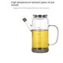 Clear glass and silver condiment bottle set kitchen oil dispensers by Decorbites