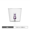 Clear glass cactus cup dining room drinkware by Decorbites