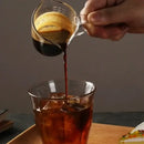 Clear glass espresso measuring cup with handle kitchen scale milk jug by Decorbites