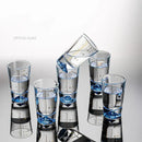 GobekUsa Clear Glass Liquor Cup Set 2oz Chinese Spirit Drinking Glasses with Graduated Line