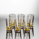 GobekUsa Clear Glass Liquor Cup Set 2oz Chinese Spirit Drinking Glasses with Graduated Line
