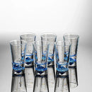 GobekUsa Clear Glass Liquor Cup Set 2oz Chinese Spirit Drinking Glasses with Graduated Line