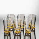 GobekUsa Clear Glass Liquor Cup Set 2oz Chinese Spirit Drinking Glasses with Graduated Line