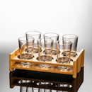 GobekUsa Clear Glass Liquor Cup Set 2oz Chinese Spirit Drinking Glasses with Graduated Line