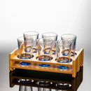 GobekUsa Clear Glass Liquor Cup Set 2oz Chinese Spirit Drinking Glasses with Graduated Line