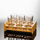 GobekUsa Clear Glass Liquor Cup Set 2oz Chinese Spirit Drinking Glasses with Graduated Line