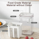 Clear greek yogurt maker with white lid and mesh filter kitchen by Decorbites